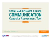 SBCC Capacity Assessment Tool SBCC Capacity Assessment Tool